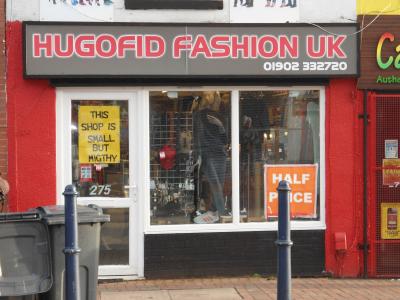 Hugofid Fashion UK based on Dudley Road in Wolverhampton