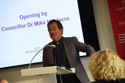 Councillor Dr Michael Hardacre spoke at the launch of The Wolverhampton House Project during National Care Leavers Week