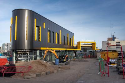Photos of phase 1 of Wolverhampton’s new railway station building close to completion