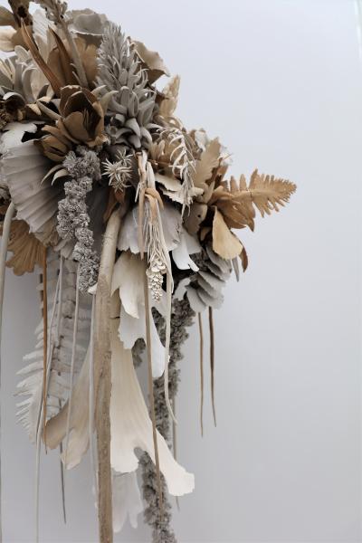 Phoebe Cummings, Source (detail), 2018 Clay, wire  Installation view, Bornholm Kunstmuseum, 2018 ©The artist