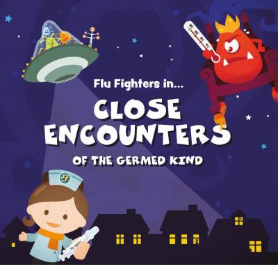 The Flu Fighters will be returning this year to encourage more primary school children to have their free flu vaccine. Pupils will receive a free copy of the third book in the Flu Fighters series, Flu Fighters in Close Encounters of the Germed Kind