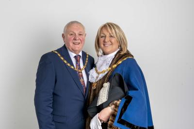 Deputy Mayor Councillor Linda Leach and her Deputy Consort Pete