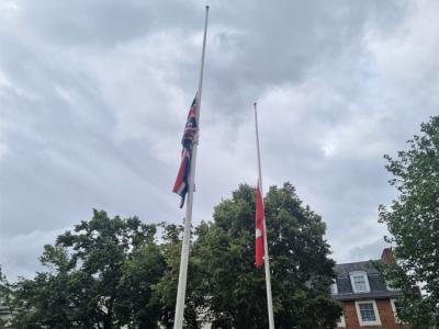 The City Flag and the Union Flag will be flying at half mast outside the Civic Centre until Councillor Brookfield’s funeral