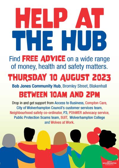 Residents welcome to find free support and advice at city’s next Help at the Hub day 