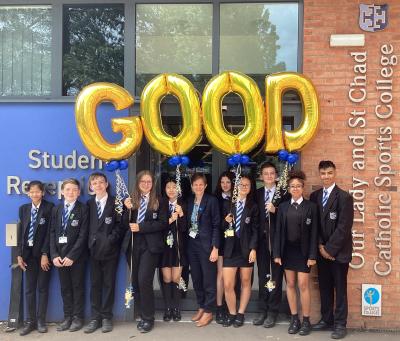 Pupils are celebrating Our Lady and St Chad Catholic Academy’s Good Ofsted report