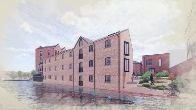 Computer generated image of what the Placefirst Canalside development could look like