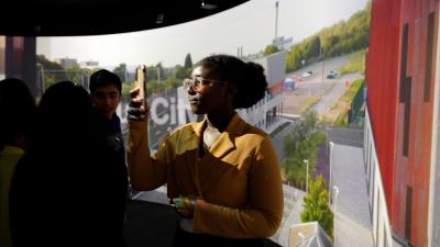 Around 20 members of Wolverhampton’s Youth Council helped showcase a 360° video at the ‘Our City, Our Future’ event in the Igloo 