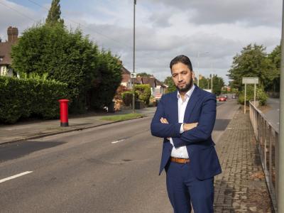 Councillor Qaiser Azeem, City of Wolverhampton Council cabinet member for transport and green city in Penn Road