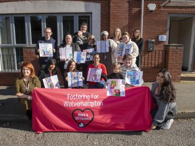 All smiles and proud moments as Fostering for Wolverhampton staff and kinship families show off their beautiful scrapbooks, filled with treasured memories