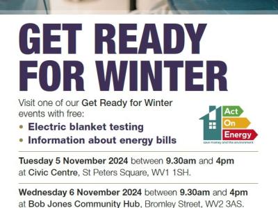 Two further events for residents to have their electric blankets tested for free and get information on energy bills are being held in the city