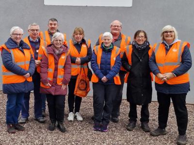 Some of the recently trained Ramblers Wellbeing Walks Wolverhampton walk leaders