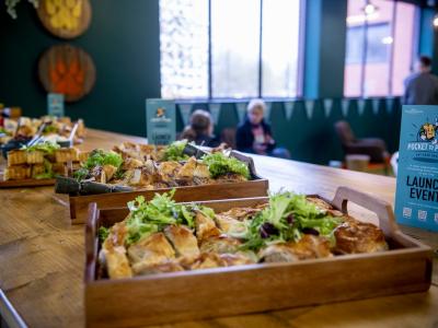 Food on a counter linked to the Pocket to Plate campaign