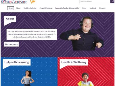 An all new Local Offer website, detailing information, services and resources available to support children and young people with special educational needs or disabilities (SEND), has been launched