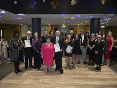 A few of Wolverhampton's dedicated foster parents, celebrating their achievements