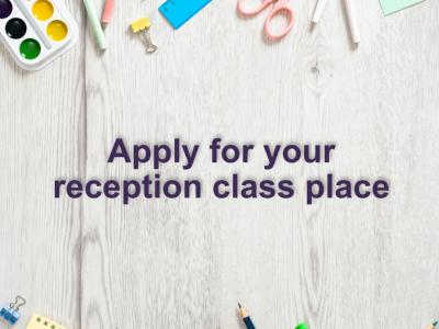 There is just a week remaining for parents and carers to apply for reception class places for children who will be starting school for the first time in September