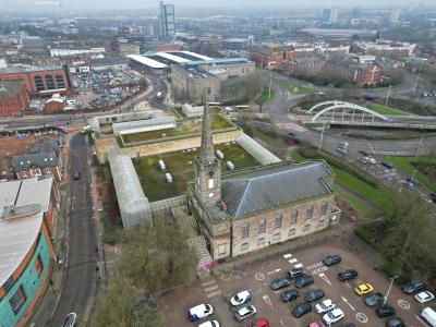 Aerial view of St George's site