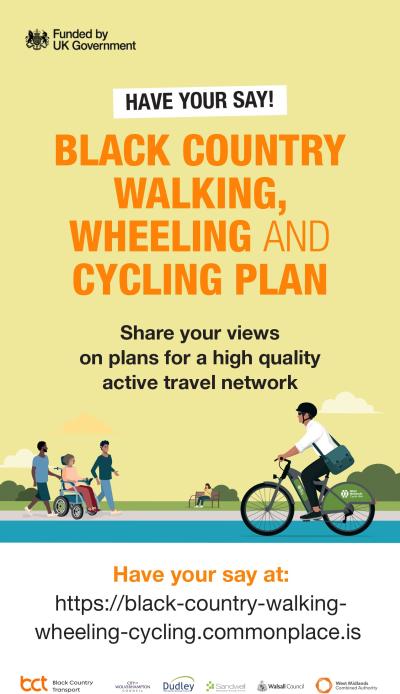 There is still time to have your say on plans to make it easier for people to travel around the Black Country by walking, wheeling or cycling