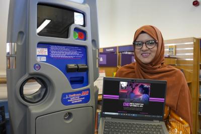 Councillor Obaida Ahmed, City of Wolverhampton Council cabinet member for digital and community, at Wolverhampton Central Library