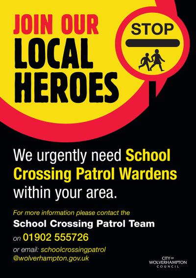 Are you interested in becoming one of Wolverhampton’s school crossing patrol local heroes?