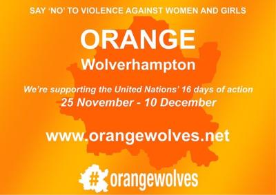 Residents, businesses, schools, faith groups, charities and other organisations are once again being encouraged to 'Orange Wolverhampton' as the city prepares to say ‘no’ to interpersonal violence