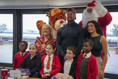 The Mayor of Wolverhampton Councillor Linda Leach hosted two Christmas parties this week to bring fun and festive cheer to more than 100 children from primary schools across the city