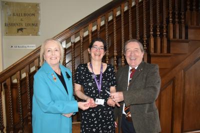 Former mayoress Lynn Plant, senior archivist Heidi McIntosh and former Mayor of Wolverhampton, Dr Michael Hardacre