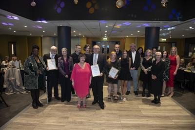 A few of Wolverhampton's dedicated foster parents, celebrating their achievements