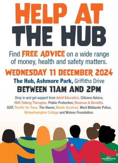 Anyone looking for free support and guidance on money, health and safety matters is welcome to attend an open day in Wednesfield next week, organised by City of Wolverhampton Council