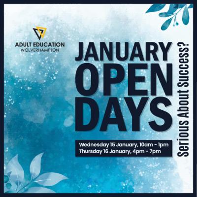 Adult Education Wolverhampton is inviting people to find out about the courses it offers at its next open days, taking place next week