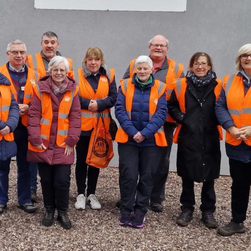 Some of the recently trained Ramblers Wellbeing Walks Wolverhampton walk leaders