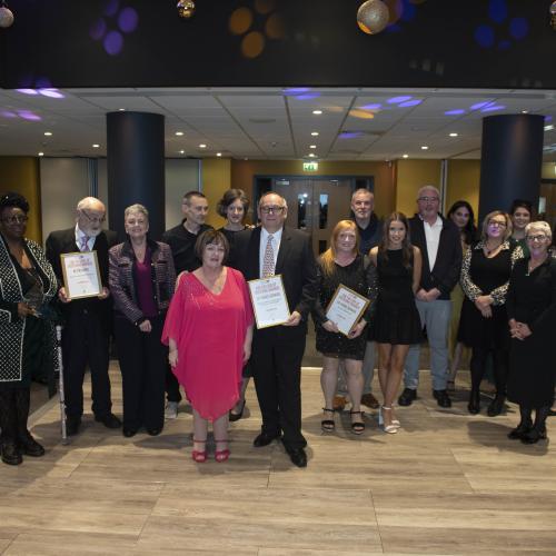 A few of Wolverhampton's dedicated foster parents, celebrating their achievements