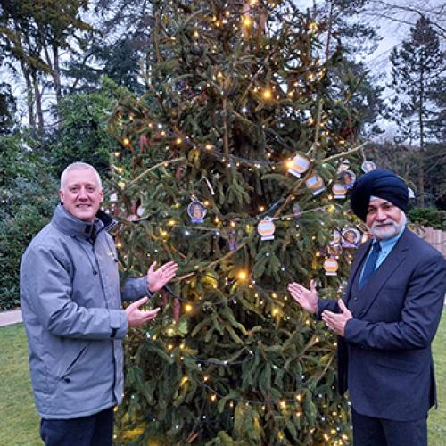 Picture shows James Elliott, deputy CEO of Compton Care with Councillor Bhupinder Gakhal, cabinet member for resident services at City of Wolverhampton Council