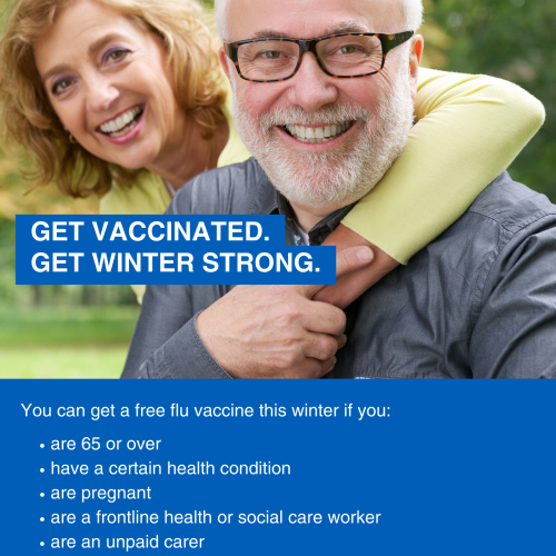 With cases of seasonal illnesses such as flu rising in the community, eligible people in Wolverhampton are being invited to come forward and get vaccinated