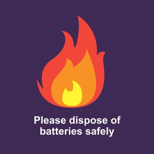 Fire risk! City residents urged to dispose of batteries responsibly